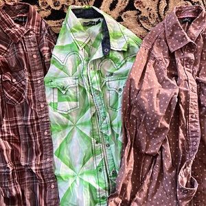 Cruel Girl Pearl Snap Shirts